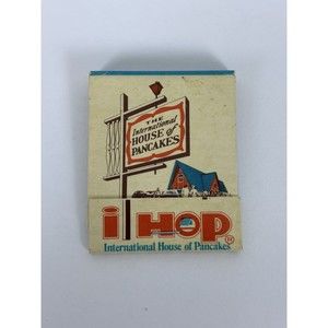 IHOP Matchbook Empty International House Of Pancakes Restaurant Vintage